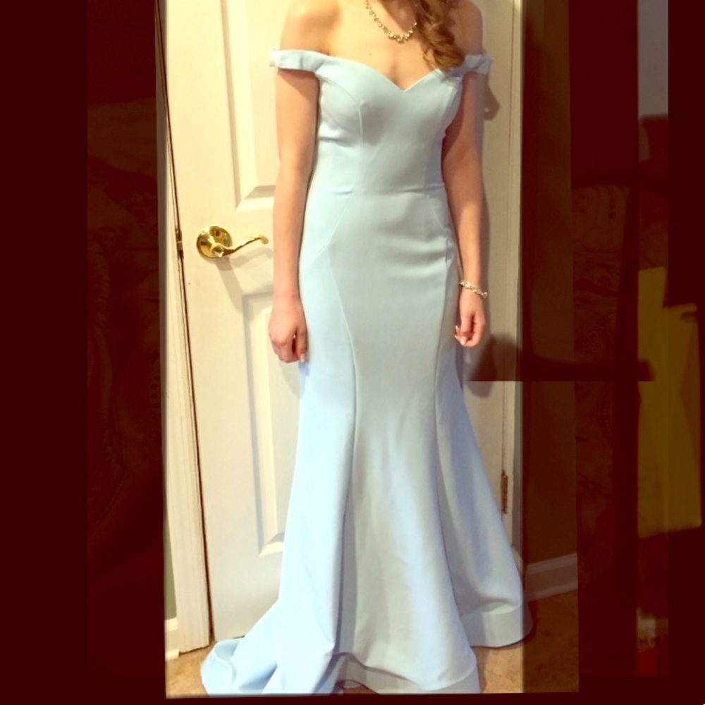 Womens Baby Blue Dress by Camille La Vie - Size 0